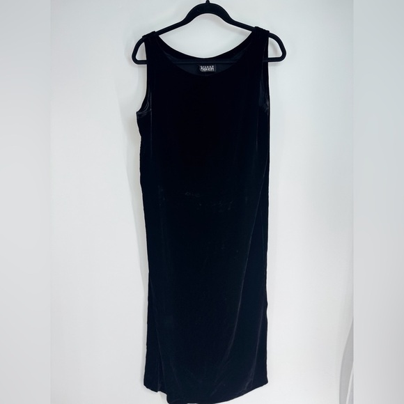 Eileen Fisher Dresses & Skirts - Eileen Fisher VTG 90s Classic Crushed Velvet Sleeveless Crushed MIDI Dress